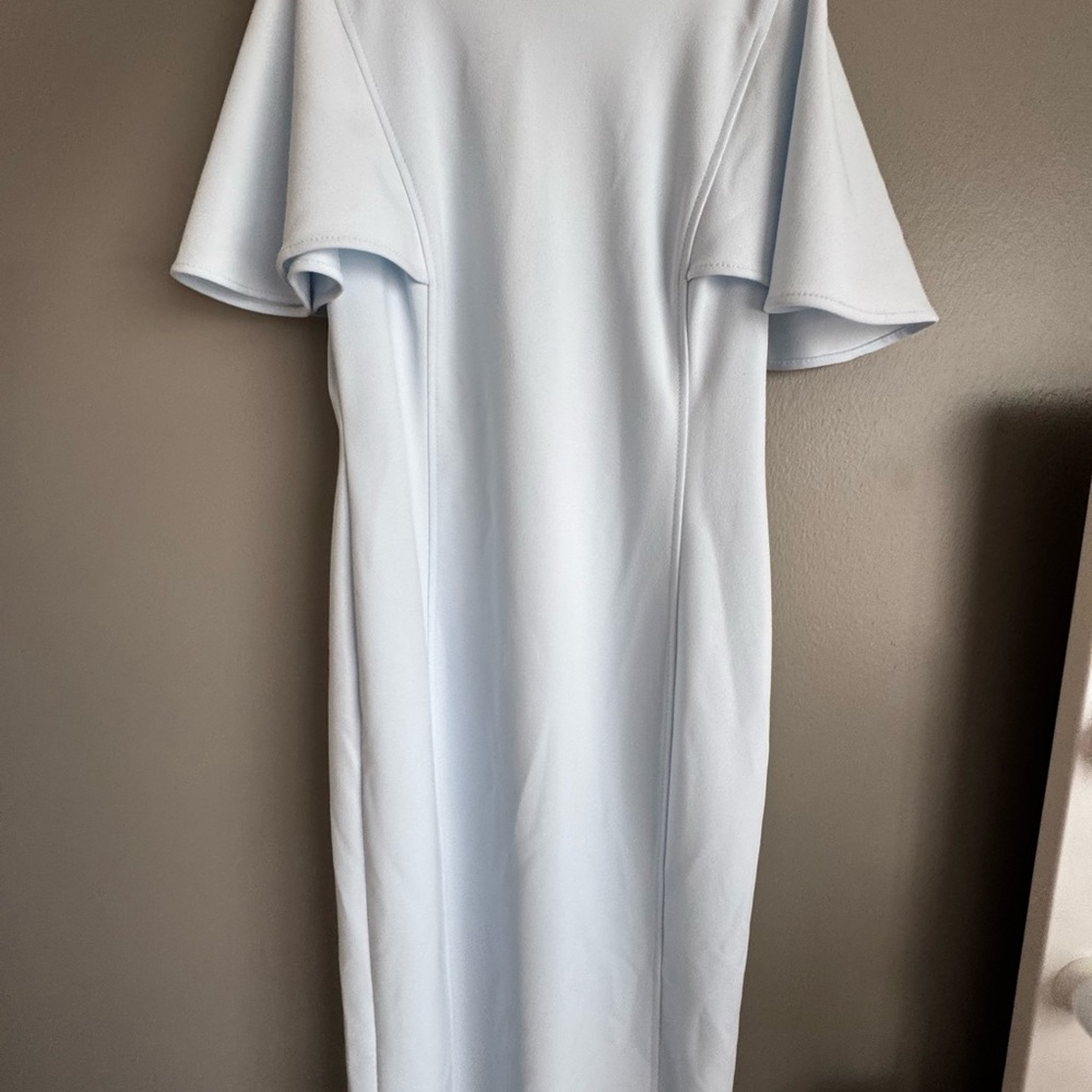 Elegant Light Blue Women's Dress